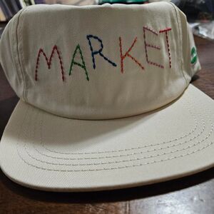 Market Men's Cream and White Hat